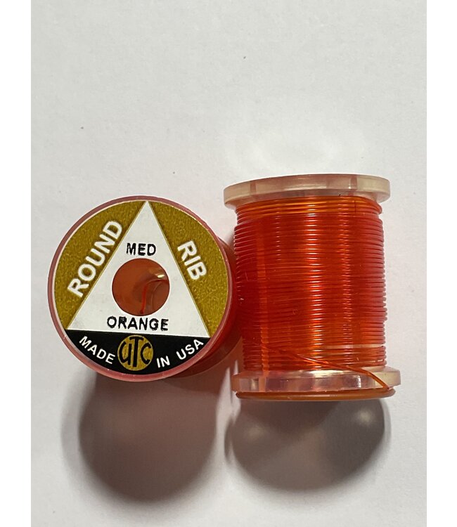 (VOM012) VINYL ROUND RIB, MEDIUM ORANGE