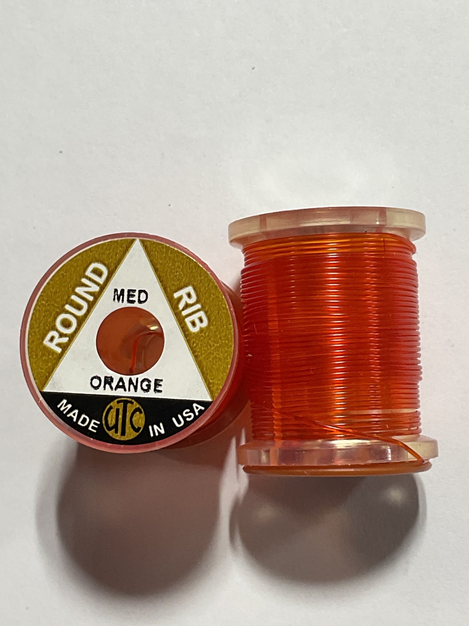 (VOM012) VINYL ROUND RIB, MEDIUM ORANGE - All Seasons Sports, Inc