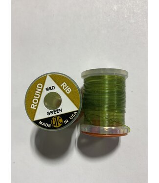 (VOM072) VINYL ROUND RIB, MEDIUM GREEN