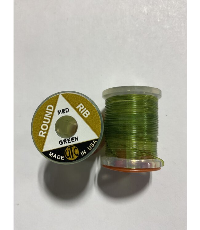 (VOM072) VINYL ROUND RIB, MEDIUM GREEN