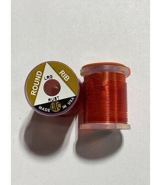 (VOL153) VINYL ROUND RIB, LARGE RUST