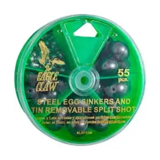 Eagle Claw EGG SINKER REMOVABLE SPLIT SHOT NON-LEAD (NLDPERS)