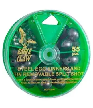 Eagle Claw EGG SINKER REMOVABLE SPLIT SHOT NON-LEAD (NLDPERS)