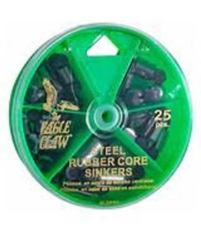 Eagle Claw EAGLE CLAW STEEL RUBBER CORE SINKER DIAL PACK