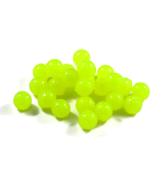 CLEARDRIFT CLEARDRIFT SOFT BEADS - GLOW - 10MM - 24PK - CHARTREUSE