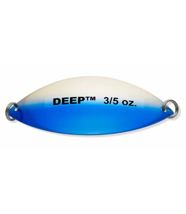 BRECKS LAKE CLEAR WABBLER #5 SILVER/BLUE