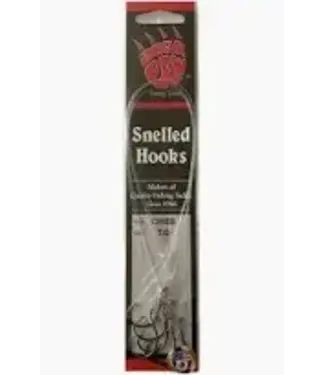 BEAR PAW SNELLED HOOKS FLICKER NICKLE SZ 8 6pk