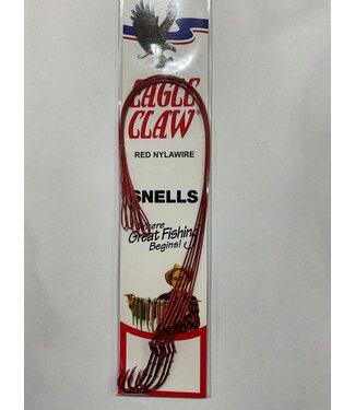 Eagle Claw (423RNW-2) NYLAWIRE BAITHOLDER 6" SNELL RED