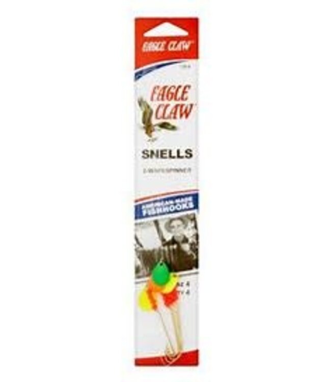 WRIGHT & MCGILL CO. (128-4) EAGLE CLAW SZ-4 TWO-WAY SPINNERS 4 SNELLS/PACKAGE