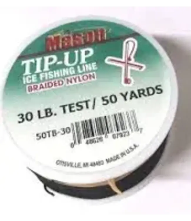 MASON TACKLE CO. MASON TIP-UP LINE BRAIDED NYLON GR 30LB