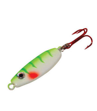 NORTHLAND FISHING TACKLE NORTHLAND UV FORAGE MINNOW JIG 1/8oz GLO PERCH FMUVJ6-20