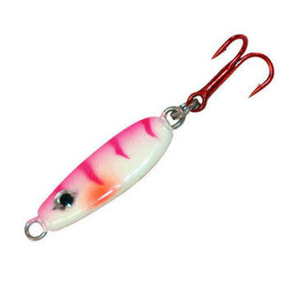 NORTHLAND FISHING TACKLE NORTHLAND UV FORAGE MINNOW JIG 1/8oz PINK TIGER FMUVJ6-26