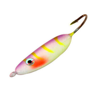 NORTHLAND FISHING TACKLE NORTHLAND UV FORAGE MINNOW JIG 1/16oz PURPLE TIGER FMUVJ8-46