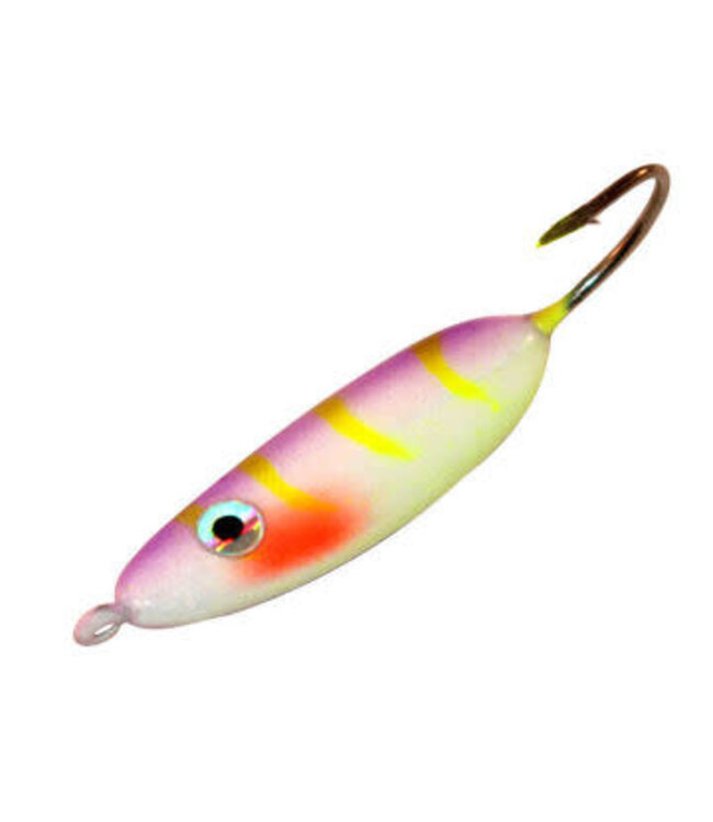 NORTHLAND FISHING TACKLE NORTHLAND UV FORAGE MINNOW JIG 1/16oz PURPLE TIGER FMUVJ8-46
