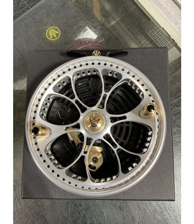 KINGPIN ZEPPELIN AERO 500 SILVER W/ GOLD HANDLES W/ BLACK FILL