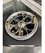 KINGPIN ZEPPELIN AERO 500 SILVER W/ GOLD HANDLES W/ BLACK FILL