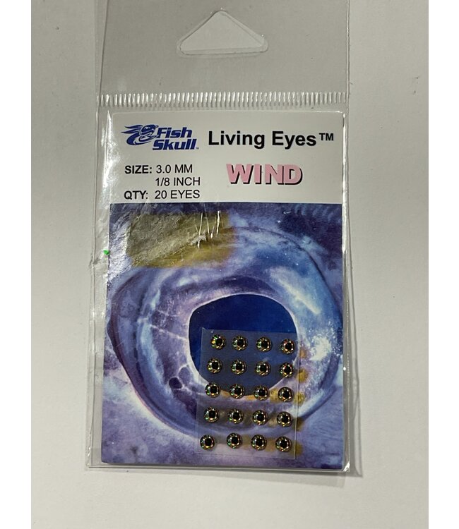 Fish Skull Living Eyes WIND SIZE 3MM 1/8"