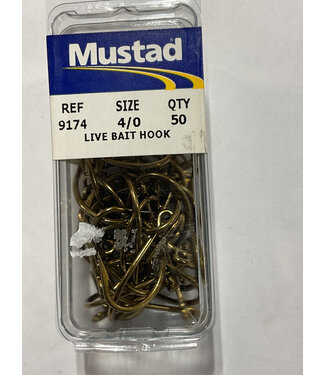 O'Shaughnessy LIVE BAIT HOOK 9174-BR-4/0-50