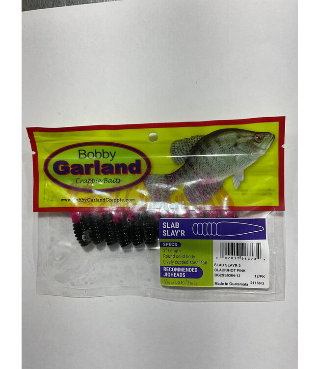 Bobby Garland Bobby Garland 2'' Slab Slay'r Black/Hot Pink 12pk