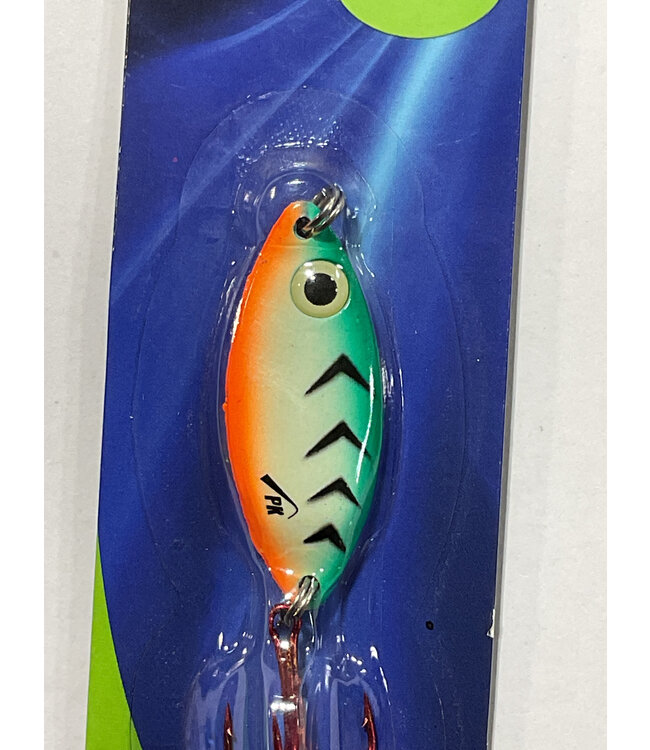 PK Lures PK LURES SPOON 3/8oz FIRETIGER GLOW