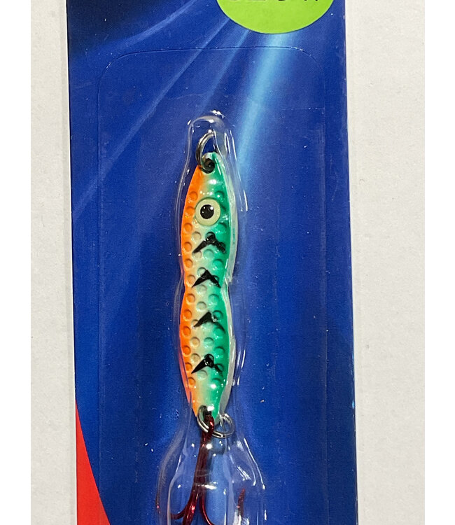 PK Lures PK LURES 1/4OZ FLUTTERFISH FIRETIGER GLOW