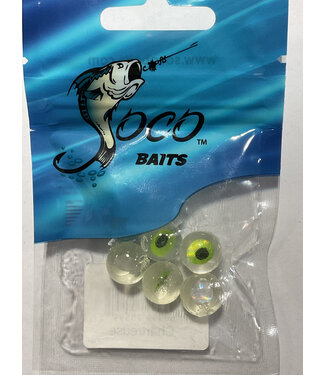 SOCO Baits SOCO BAITS CRAZY EYE 1/2'' CHARTREUSE