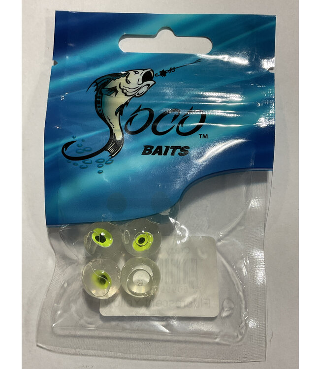 SOCO Baits SOCO BAITS CRAZY EYE 1/2'' FLUORESCENT YELLOW