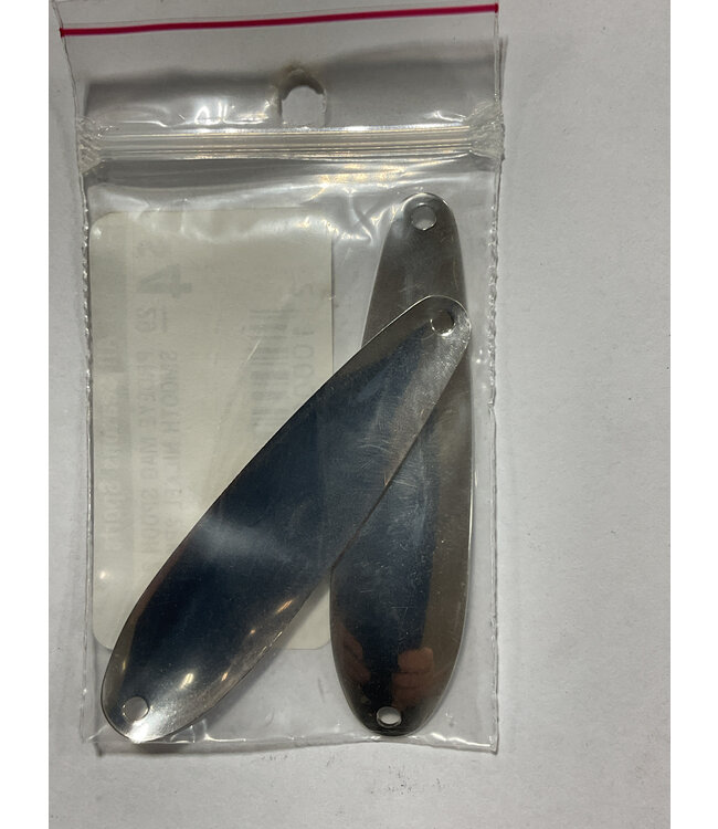 PROEYE MAG SPOON 2-3/4" SMOOTH NICKEL  2PK