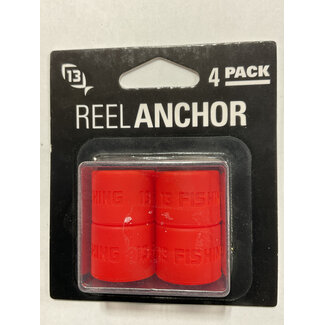 Fire Red Reel Anchor Wraps - 4 Wraps per Pack