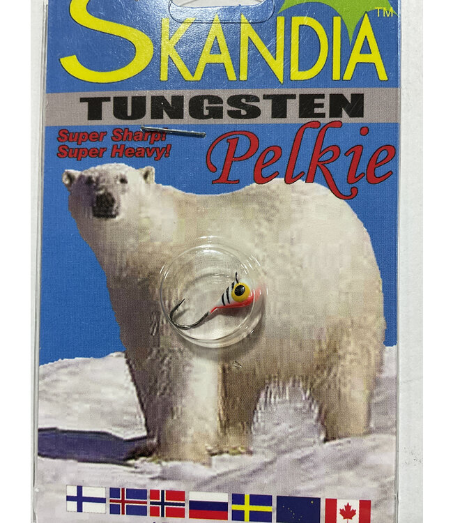 Stopper Lures SKANDIA PELKIE TUNGSTEN JIG WHITE TIGER SZ 12