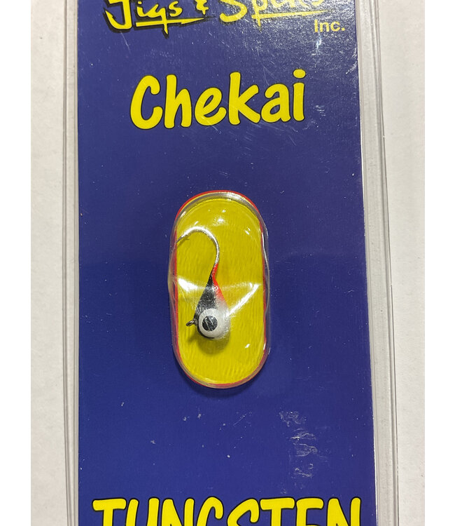 CUSTOM JIGS & SPINS INC. CUSTOM CHEKAI TUNGSTEN  Sz 4.5mm (12hook)  02-BLACK/WHITE