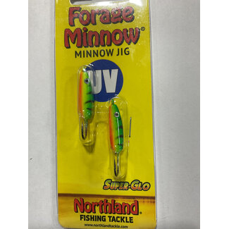 NORTHLAND FISHING TACKLE NORTHLAND UV FORAGE MINNOW JIG 1/8oz SG FIRETIGER FMUVJ6-22