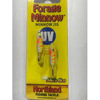 NORTHLAND FISHING TACKLE NORTHLAND UV FORAGE MINNOW JIG 1/8oz ELECTRIC PERCH FMUVJ6-60