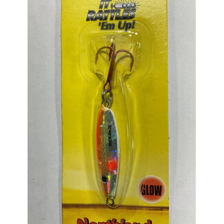 NORTHLAND FISHING TACKLE NORTHLAND BUCK-SHOT RATTLE SPOON 3/8oz SG CHUB BRS5-24