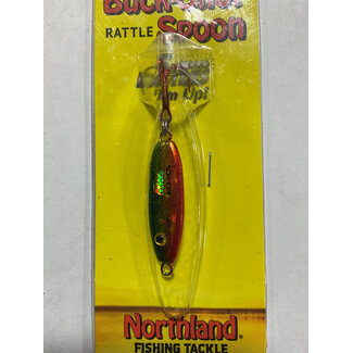 NORTHLAND FISHING TACKLE NORTHLAND BUCK-SHOT RATTLE SP00N 1/4oz GOLDEN PERCH
