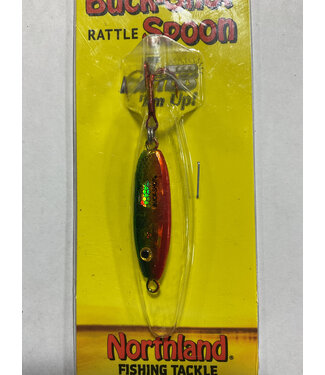 NORTHLAND FISHING TACKLE NORTHLAND BUCK-SHOT RATTLE SP00N 1/4oz GOLDEN PERCH