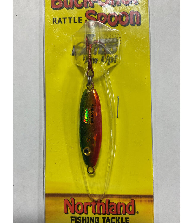 NORTHLAND FISHING TACKLE NORTHLAND BUCK-SHOT RATTLE SP00N 1/4oz GOLDEN PERCH
