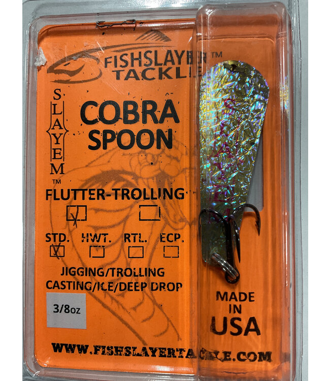 COBRA FLUTTER STANDARD SPOON BROWN ASSAULT 3/8OZ