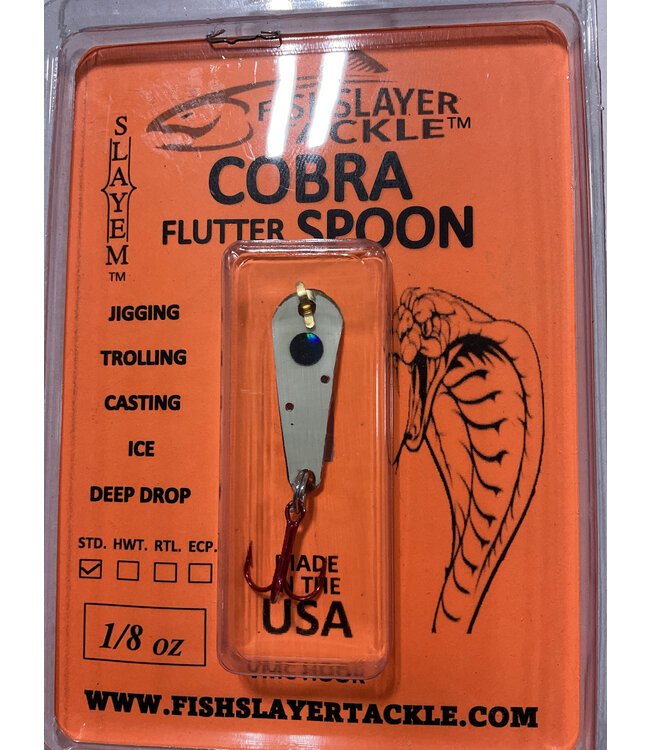COBRA FLUTTER SPOON LIGHTS OUT UV GLOW 1/8OZ