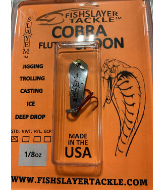 COBRA FLUTTER STANDARD SPOON CHROMEZILLA 1/8OZ