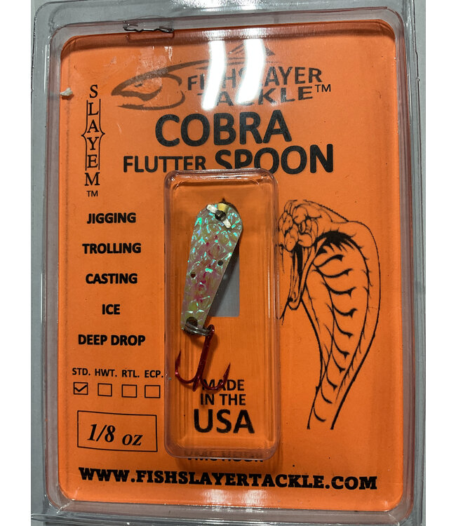 COBRA FLUTTER STANDARD SPOON LUMINOUS QUEEN 1/8OZ