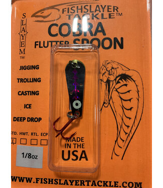 COBRA FLUTTER STANDARD SPOON CARBON 007 PLUM LOCO 1/8OZ