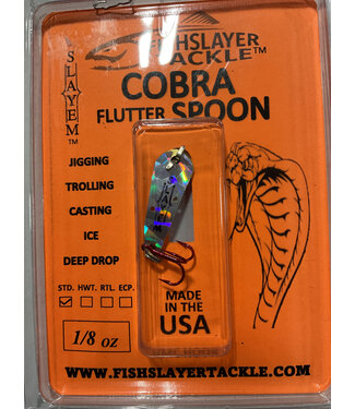 COBRA FLUTTER STANDARD SPOON STERLING HAMMER 1/8OZ
