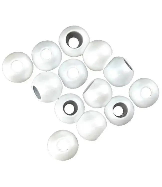 (EYCM0253) PAINTED CYCLOPS BEADS, 5/64" PEARL WHITE