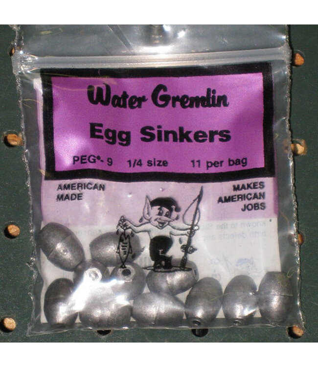 GREMLIN GREEN EGG SINKERS 1/4OZ 7PK