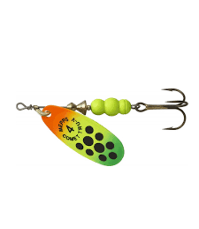 SHELDONS (MEPPS) (CTV4PR TRTBK) MEPPS COMET TRU-V (Salmon River Legal Single) 1/3OZ, TRU-V RAINBOW TROUT / BLACK