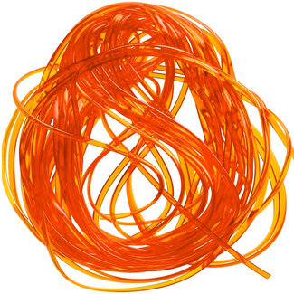 (VOL012) VINYL ROUND RIB, LARGE ORANGE