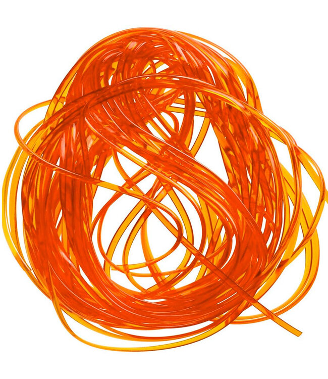(VOL012) VINYL ROUND RIB, LARGE ORANGE