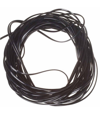 (VOM100) VINYL ROUND RIB, MEDIUM BLACK