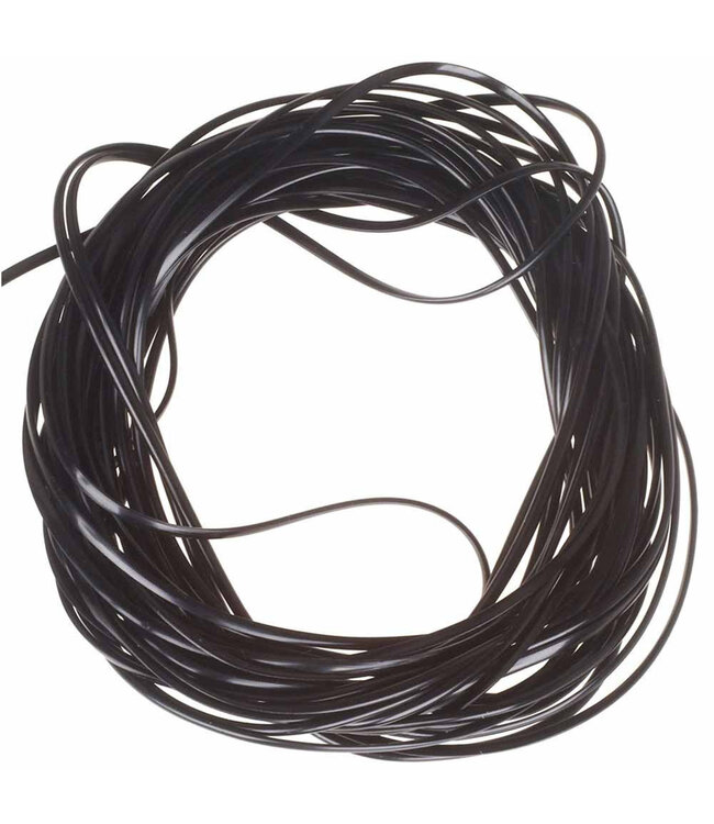 (VOM100) VINYL ROUND RIB, MEDIUM BLACK